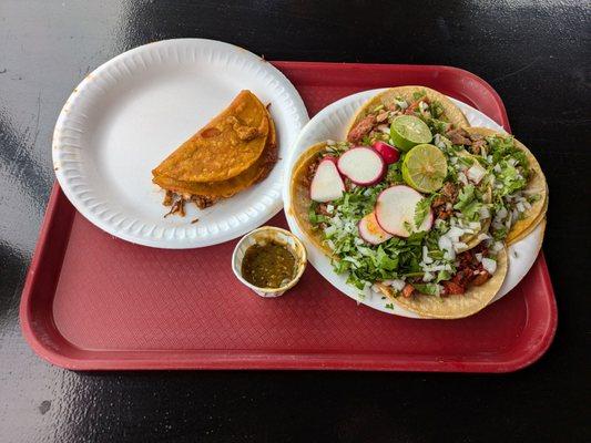 @endoedibles on Instagram 09/14/24
 
 Carne Asada Taco, Al Pastor Taco, Chorizo Taco, Tripa Taco, Suadero Taco, Quesabirria Taco