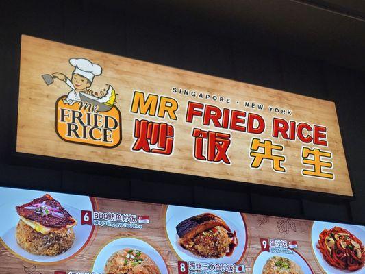 Sign of the place (Mr. Fried Rice)