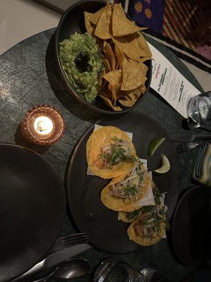 Guacamole - shrimp taco