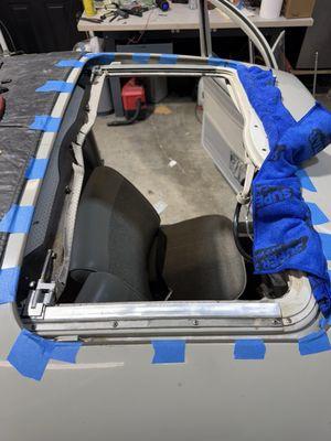 Rebuilding a sunroof on a 1972 Volkswagen