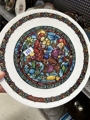 Jesus flees Egypt plate