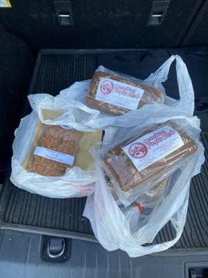 The best peanut brittle and pumpkin bread, Carlos is the best