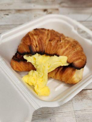 Mini egg, bacon, and cheese croissant