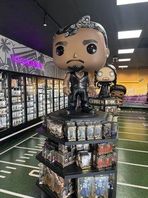 Life size Funko Pops and freezer display @ Tha Dogg House