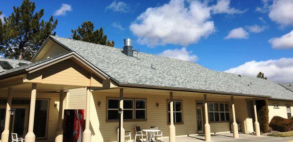 Love this color choice for a Senior Living facility that Scott Roofing just finished in Minden/Gardnerville, NV. 2/2018