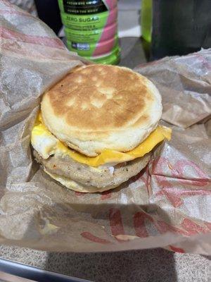 Sausage Biscuit Breakfast Sandwich