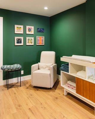 Nursing and baby care area