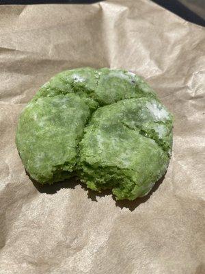 Pandan cookie.