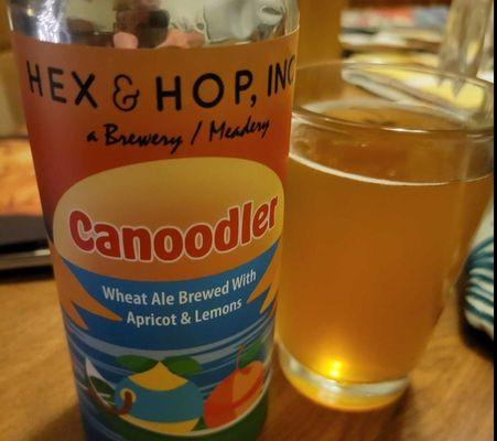 Hex & Hop's Canoodler wheat ale.