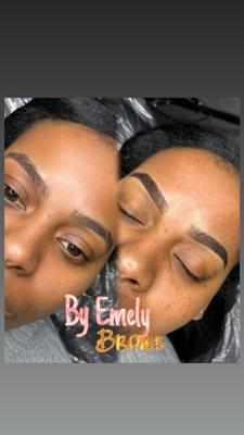 Ombré powder brows