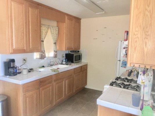 Kitchen renovation before...