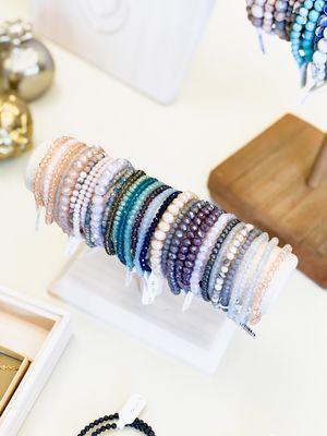 Gorgeous handmade bracelets that we can custom fit to every size!