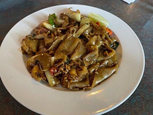 41. Pad Kee Mao! With pork! Very good!