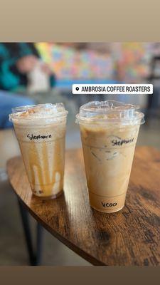 Caramel frappe & vcoco