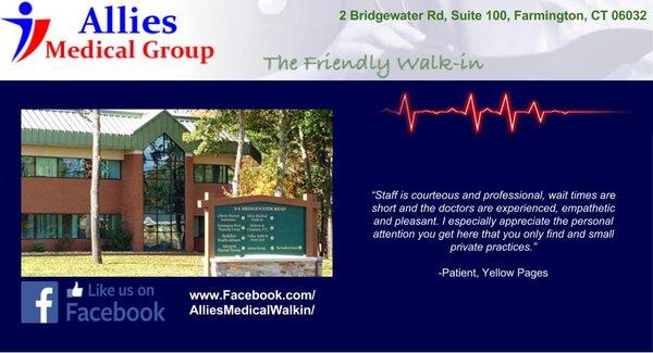 Allies Medical Group your friendly Walk- In