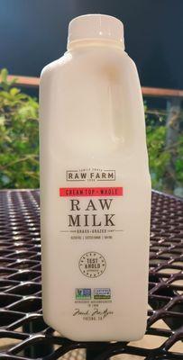 Raw Farm Cream Top 100% Grass-Grazed Whole Raw Milk