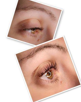 Lash Lift.  What a difference.  #whippedstudios #laahlift