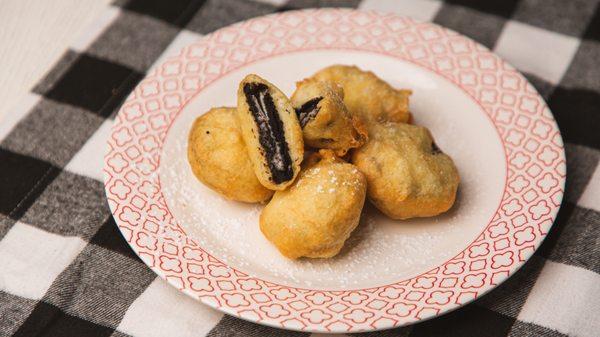 Fried Oreos are a great finish to a meal!