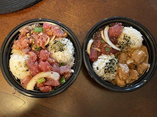 Poke bowls