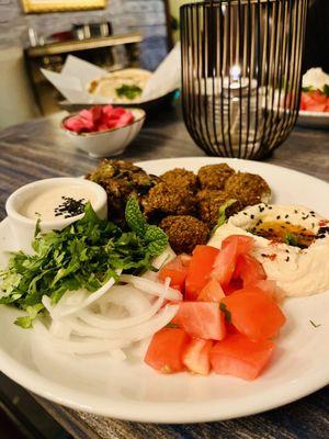 Eggplant Falafel Plate 9/10