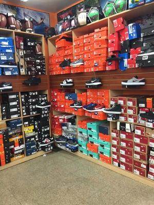 Section of 13 and up shoes.. Not much to choose from..