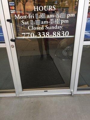 Open hours sign