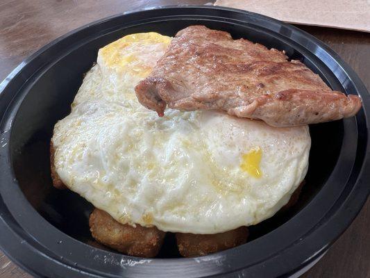 Grilled Pork Tenderloin Bowl on Tater Barrels