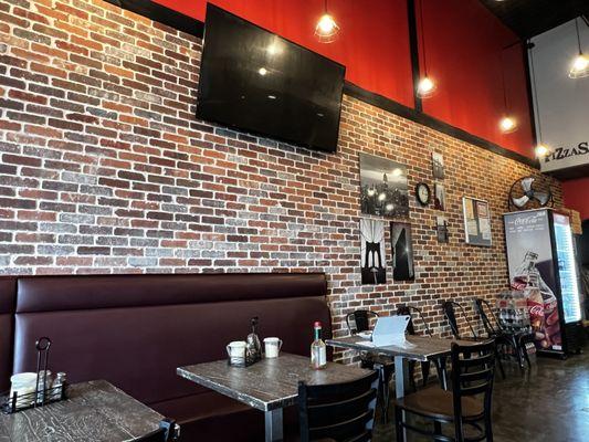 View of the dining area.