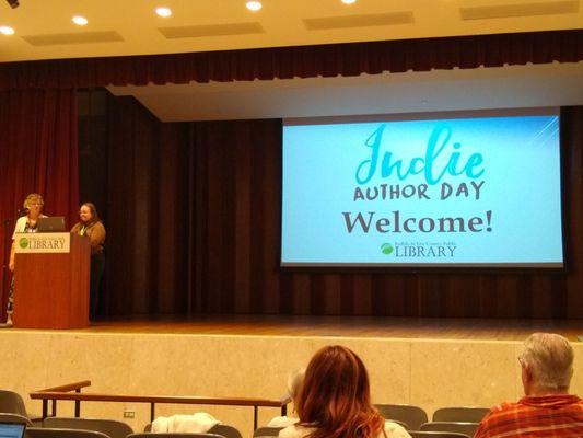 Here with the author hubbs for the Indie Author Day program at the downtown library! :-D