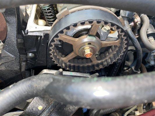 Replacing timing belt on Honda Civic