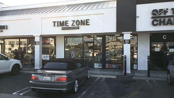 Front door of Time Zone