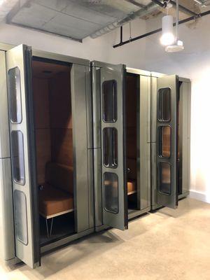 Modern "phone booths" or call pods