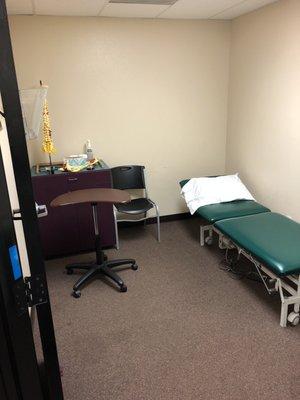 Private treatment room. One of three!