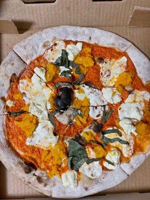 Butternut Squash Ricotta Pizza. My new fav.