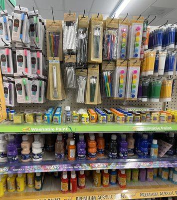 Lots of arts n craft supplies in stock here to my daughter's delight each time we visit