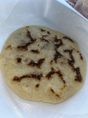 Pupusa chicharron con queso