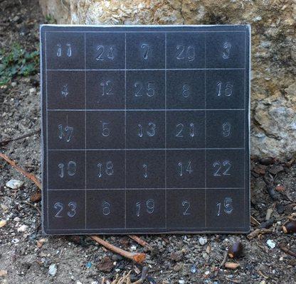 Table of Mars on it's proper metal, Iron, handmade by Frey