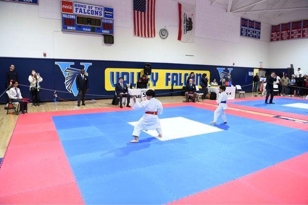 Performing kata at tournament