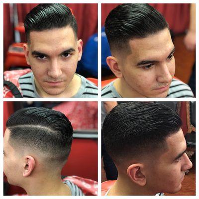 Low skin fade combover