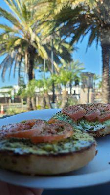 Al Capp Special is served on an Everything bagel