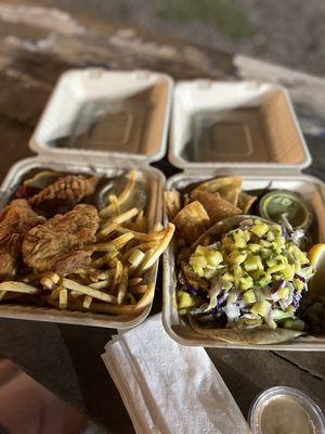 Hooked food truck - fish and chips, fish tacos