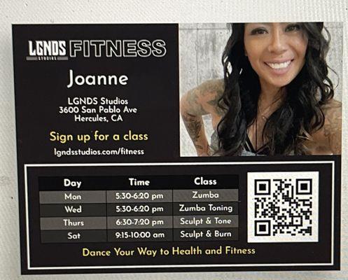 Dance Fitness- Aug-Sept 2024 schedule