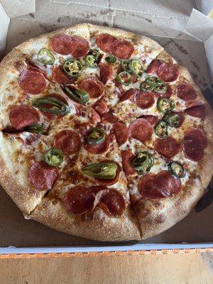 Jalapeño pizza