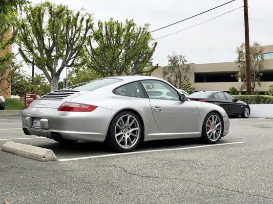 install of GT3 coilovers and Eibach F+R swaybars and adjustable endlinks with Tyson's alignment and corner balance.