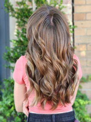 Long layered "butterfly" style cut