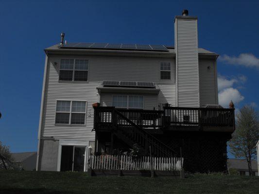 Roof mount solar installation by SunPower Builders www.sunpowerbuilders.com