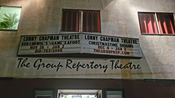 Marquee (12/04/21). @TheGroupRepTheatre #NorthHollywood #Theatre #Plays #LivePerformance