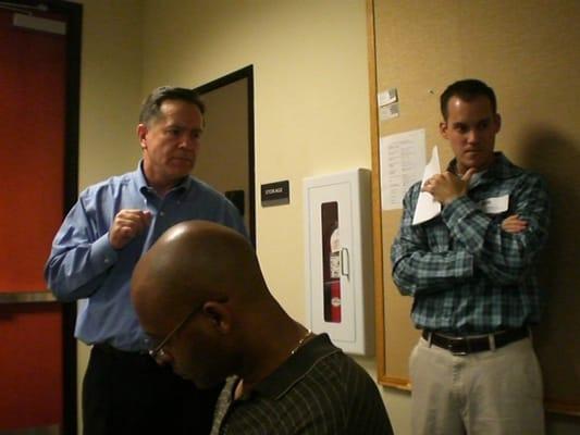 Dennis Wade makes an e-learning presentation at Rancho Cordova City Hall