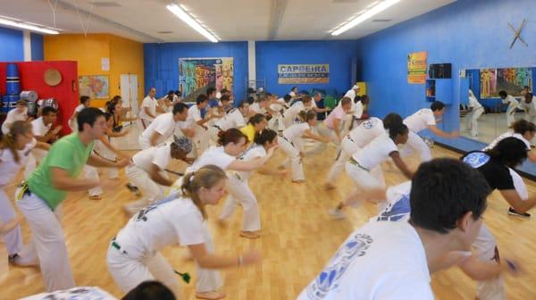 Adults capoeira class