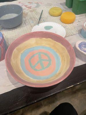 Painted bowl